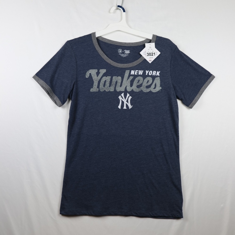 New York Yankees Shirt Mens Large Blue MLB Baseball Campus Lifestyle Tee 2021